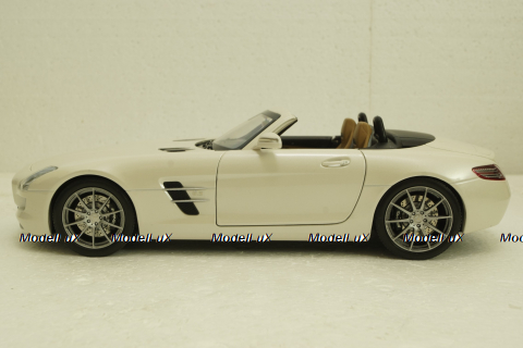 Mercedes SLS AMG Roadster R197 2009, white, 183491, Norev 1:18
