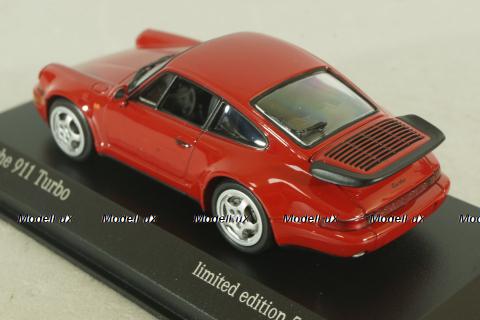 Porsche 911 (964) Turbo 1990, red, 943069106, Maxichamps 1:43