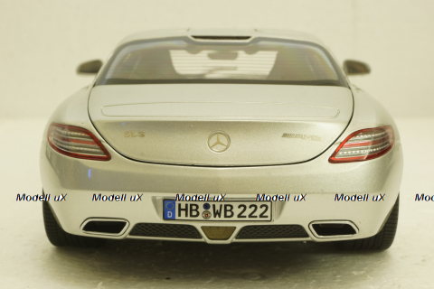 Mercedes SLS AMG Gullwing Coupe (C197) 2009, silver metallic, 183490, Norev 1:18