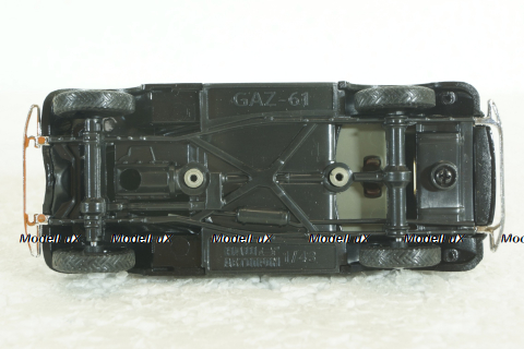 Газ-61, черно/серый, Наш Автопром 1:43