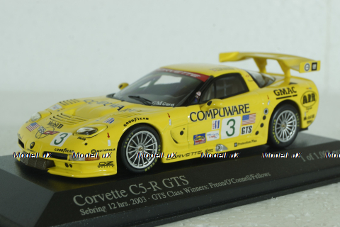 Chevrolet C5-R Winner Sebring 2003 Fellows, Freon, Connell St.Nr.3, 400031403, Minichamps 1:43
