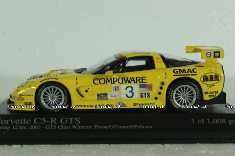 Chevrolet C5-R Winner Sebring 2003 Fellows, Freon, Connell St.Nr.3, 400031403, Minichamps 1:43