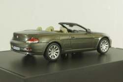 BMW 645 Cabrio (E64) 2003, stratus grey, 80420153434, Kyosho 1:43