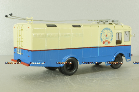 ТГ-3 троллейбус грузовой, бежевый/голубой, NAS011, Наши Автобусы, Спецвыпуск №11, 1:43