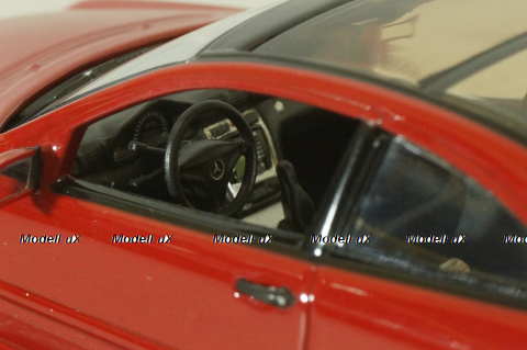 Mercedes C 230 Sport coupe (CL203) 2001, red, 430 03000, Minichamps 1:43