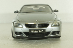 BMW M6 (E63) 2003, grey 08703S, Kyosho 1:18