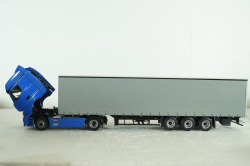 Камаз-54901 с п/п Нефаз-93341, син/серый, 102996, АвтоИстория 1:43