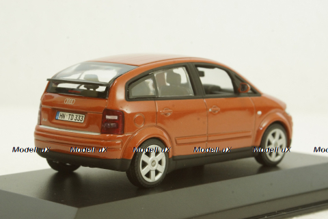 Audi A2 1999, orange 2.00.222.00748.002, Minichamps 1:43