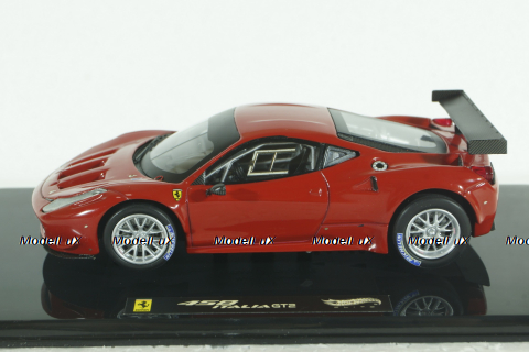Ferrari 458 Italia GT2, red, X2861, Hot Wheels Elite 1:43