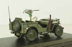 Jeep 1/4 ton military vehicle sabbia, Cararama 1:72