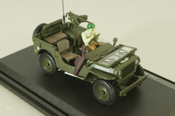 Jeep 1/4 ton military vehicle sabbia, Cararama 1:72