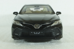 Toyota Camry (XV80) 8-generation, 2018 black, Paudi 1:18