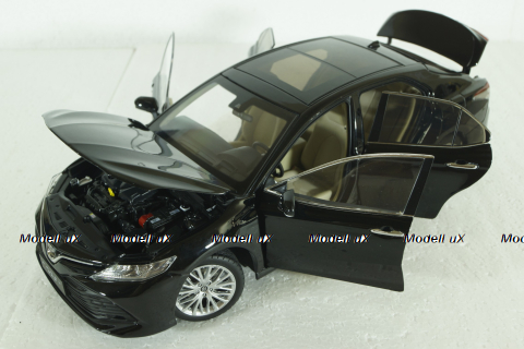 Toyota Camry (XV80) 8-generation, 2018 black, Paudi 1:18