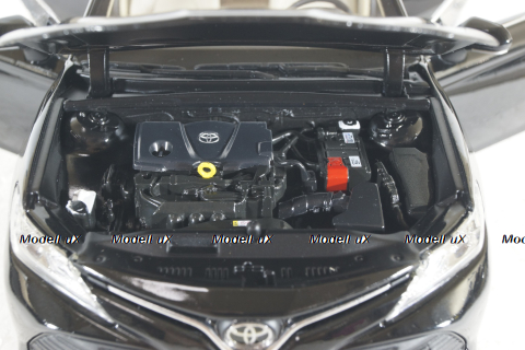 Toyota Camry (XV80) 8-generation, 2018 black, Paudi 1:18