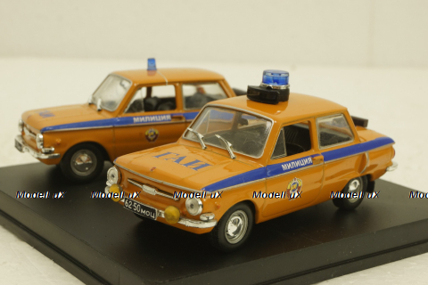 Набор из двух машин Заз-968А Запорожец, ГАИ, Коверсия 1:43