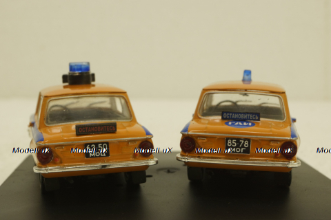 Набор из двух машин Заз-968А Запорожец, ГАИ, Коверсия 1:43