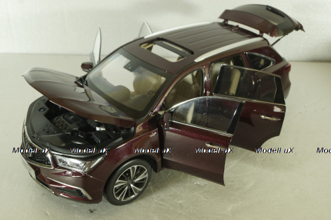 Acura MDX Sport Hybrid 2019, dark red, Paudi 1:18
