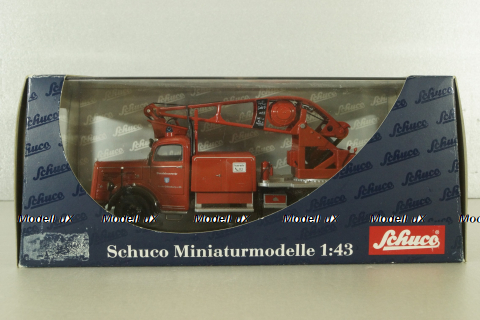 Mercedes L6600 fire engine with a crane, 03101, Schuco 1:43