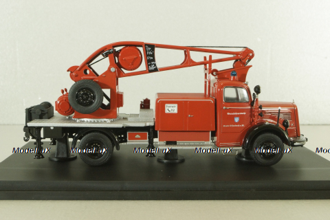 Mercedes L6600 fire engine with a crane, 03101, Schuco 1:43