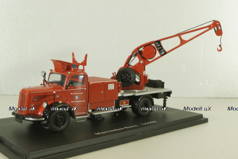 Mercedes L6600 fire engine with a crane, 03101, Schuco 1:43