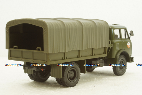 Маз-500В борт з тентом, хаки Н212, Наш Автопром 1:43