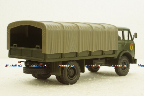 Маз-5334 борт з тентом, хакі, Н214, Наш Автопром 1:43