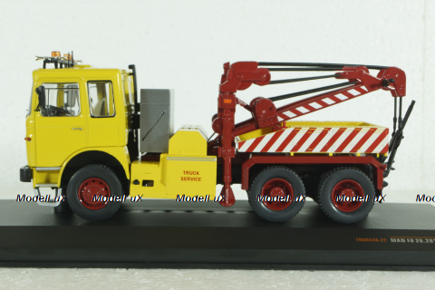 Man F8 Truck Wrecker Road Service 1982, yellow, TRU043A, IXO 1:43