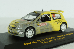 Renault Clio 1600 #39 rally Monte Carlo 2004 Bernardi, Giraudet, RAM147, IXO 1:43
