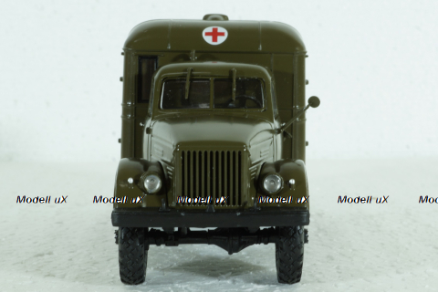 АС-3 (63) санитарный автобус на шасси ГАЗ-63Е, Легендарные грузовики СССР №103 1:43