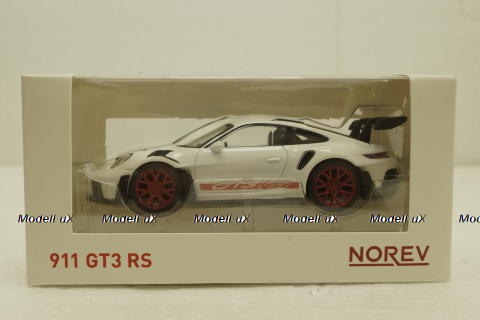 Porsche 911 GT3 RS 2022 white/red, 750044, Norev 1:43