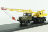 КС-4561(250) Автокран на шасси Краз 250, хаки/желтый, SSM1551, SSM 1:43