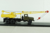 КС-4561(250) Автокран на шасси Краз 250, хаки/желтый, SSM1551, SSM 1:43