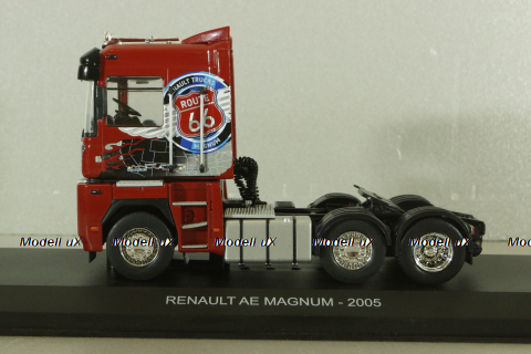 Renault AE Magnum 6x2 "Route 66" 2005, red, Truck Tuning Collection #14, Hachette 1:43