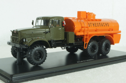 Краз-255 АЦ-8,5 топливозаправщик, хаки-оранжевый, SSM1178, SSM 1:43