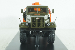 Краз-255 АЦ-8,5 топливозаправщик, хаки-оранжевый, SSM1178, SSM 1:43