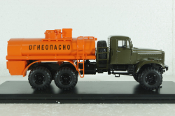 Краз-255 АЦ-8,5 топливозаправщик, хаки-оранжевый, SSM1178, SSM 1:43