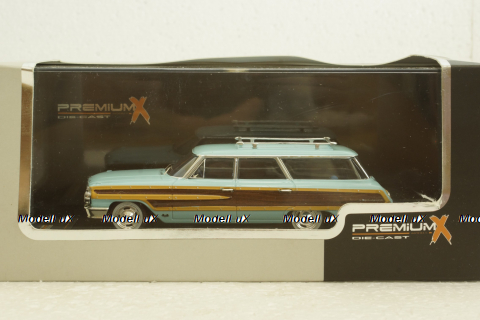 Ford Country Squire 1964, light blue, PRD202,  PremiumX 1:43