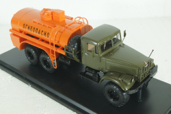 Краз-255 АЦ-8,5 топливозаправщик, хаки-оранжевый, SSM1178, SSM 1:43