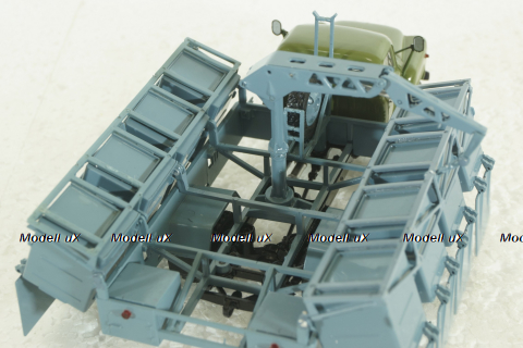 М-30 (53) мусоровоз М-30, на шасси Газ-53 (ранний), хаки/синий, Автоистория 1:43