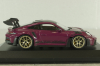 Porsche 911 (992) GT3 RS with Weissach-Package, rubin red/golden rims and black décor, 413062123, Minichamps 1:43 