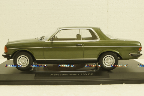 Mercedes 280CE 1980, green metallic, 183704, Norev 1:18