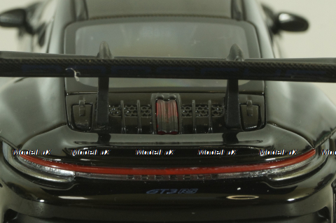 Porsche 911 (992) GT3 RS with Weissach-Package, blue/black rims and black décor, 413062109, Minichamps 1:43  