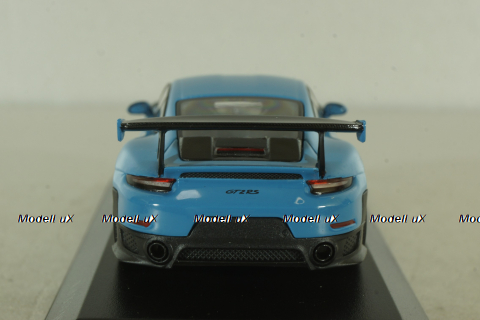 Porsche 911 (991 II) GT2 RS with Weissach Package, blue/golden rims, 413067274, Minichamps 1:43