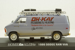 Dodge Ram Van 1986 Movie Home Alone (1990) silver, 86560, Greenlight 1:43
