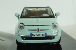 Fiat Nuova 500 Cabrio, blue, 73374, MotorMax 1:24