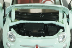 Fiat Nuova 500 Cabrio, blue, 73374, MotorMax 1:24