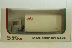 Маз-5337 КИ-5436 термобудка, білий, 101296, АвтоИстория 1:43