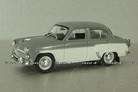 Москвич-407, серый, Автолегенды СССР №, 1:43