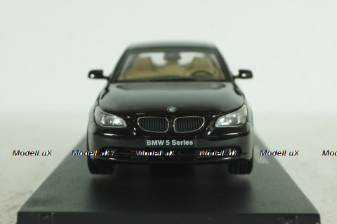 BMW 545i (E60) 2003, black, 03501B, Kyosho 1:43