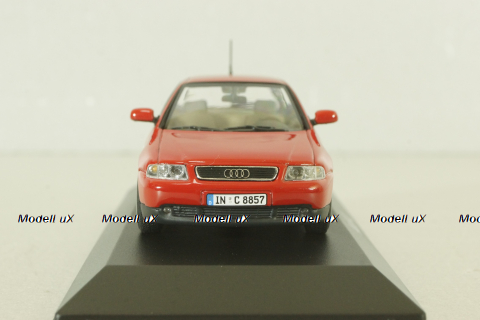 Audi A3 (8L) 1996, red, 20000000616001, Minichamps 1:43